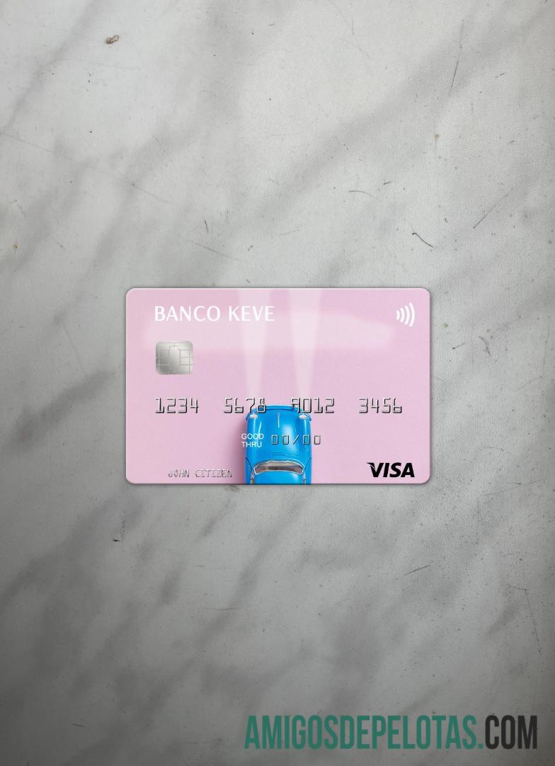 Angola Banco Keve Visa Card Photolook Front exemplo